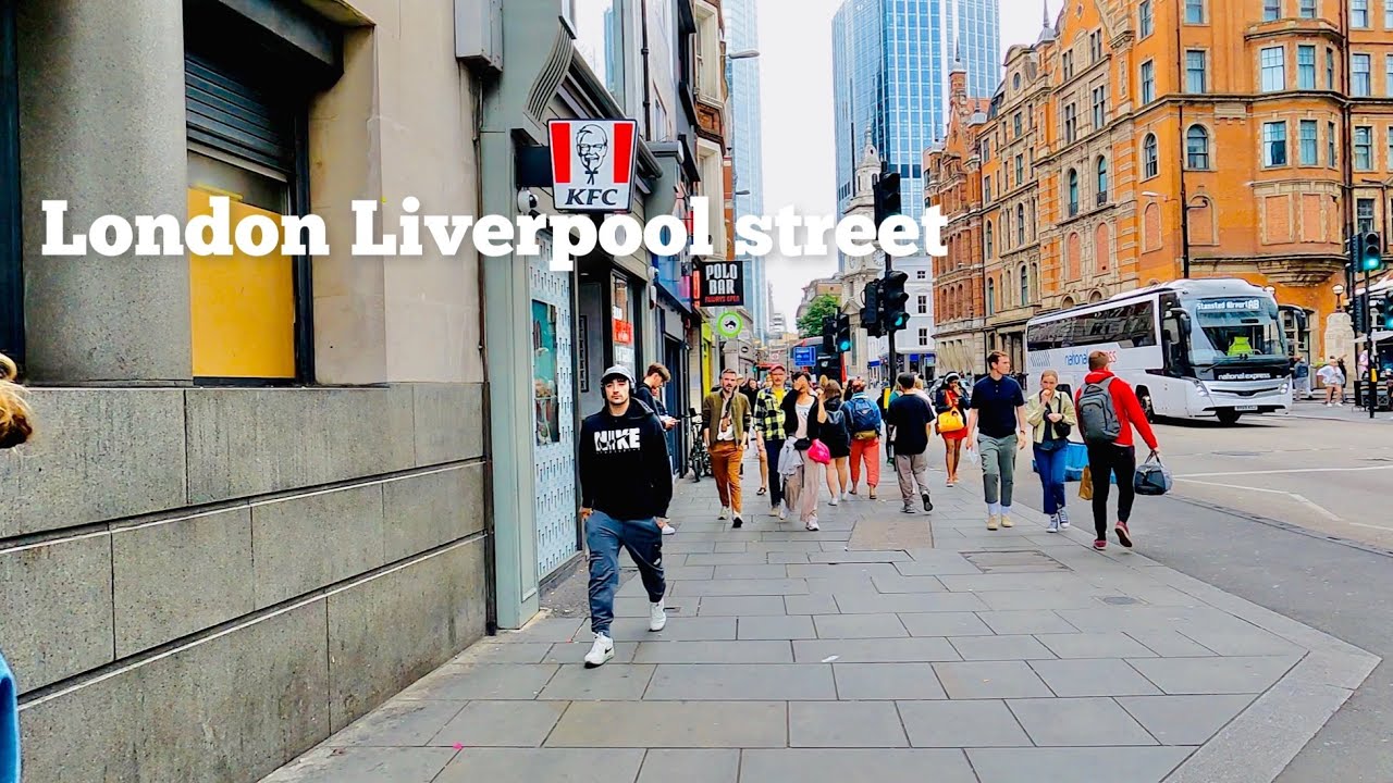 LONDON LIVERPOOL STREET || STREET WALK || 4K[HDR]#ukstreetwalker#London