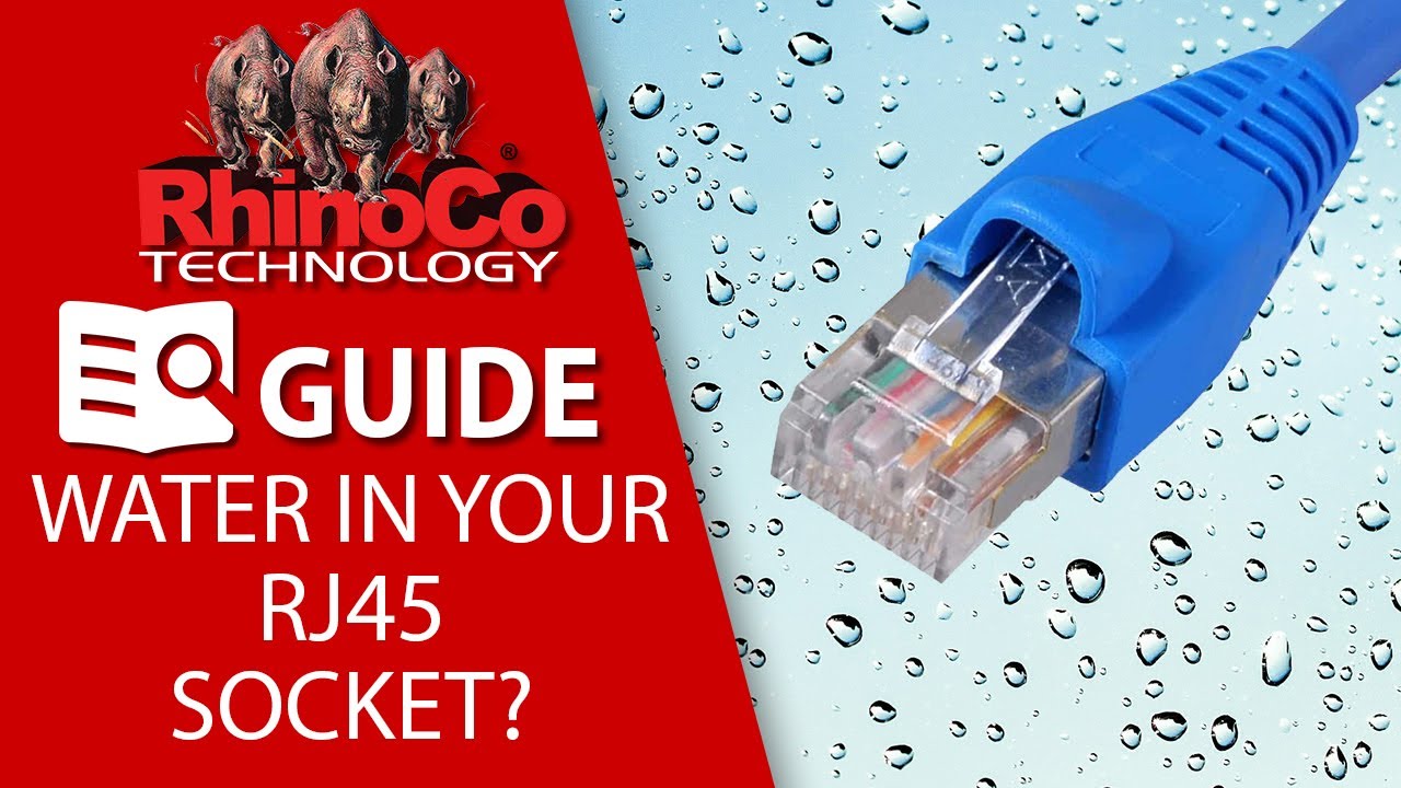 Water in your RJ45 socket?  You're gonna have a bad time.