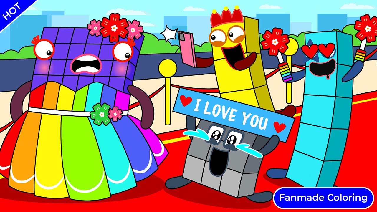 Numberblocks 60 Become The Star? What Happened? Numberblocks Fanmade Coloring Story