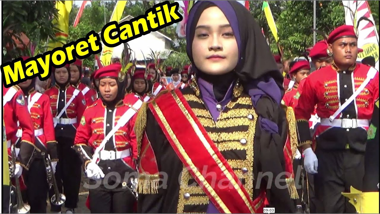 Mayoret Cantik Berhijab Marcing Band SMK An Najah Kayen | Karnaval Sono Tambahagung Tambakromo