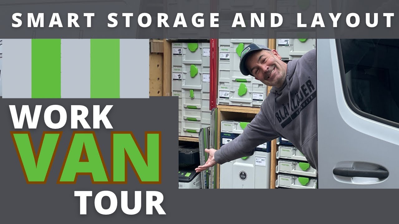 All Tools Organized! Work Van Tour - Van Racking