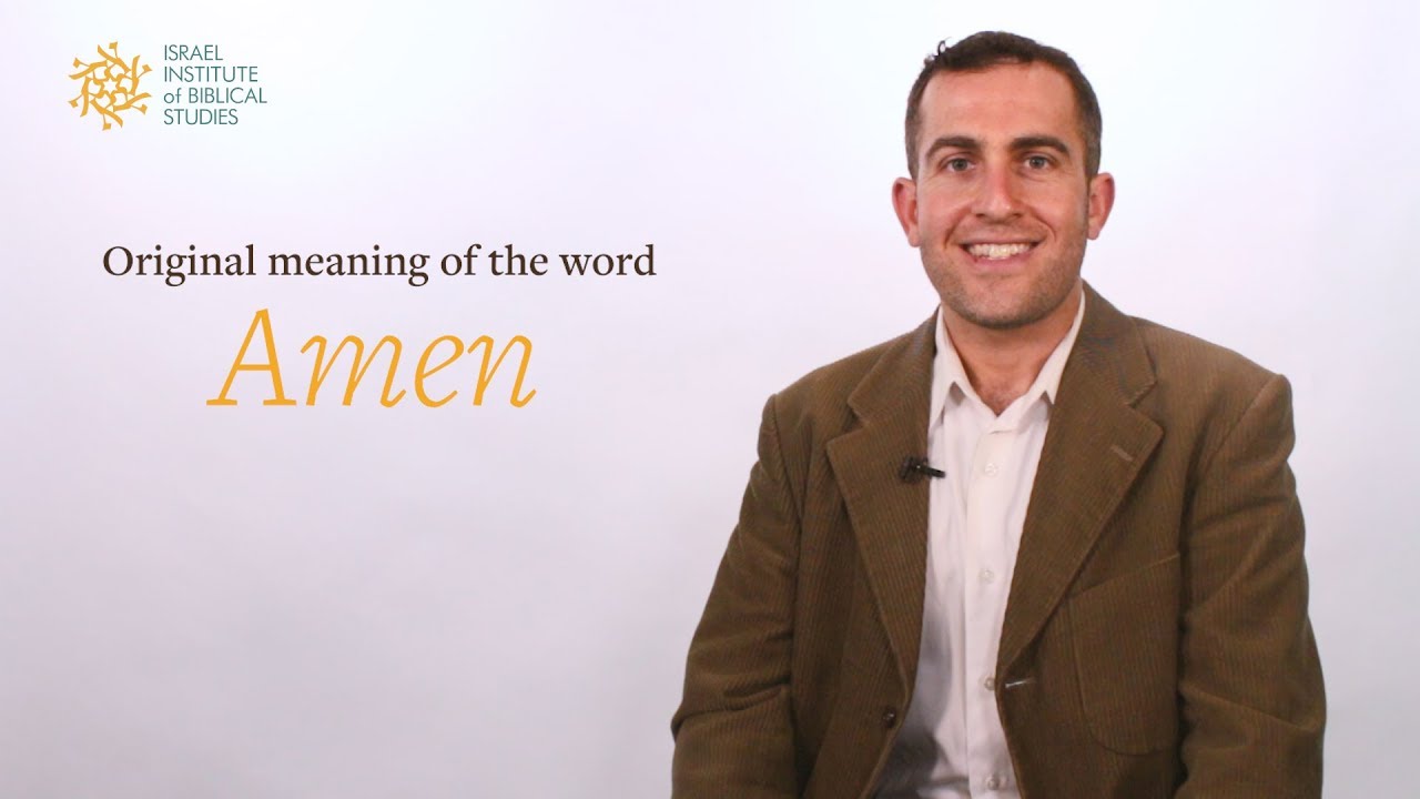 What does Amen mean in Hebrew? Learn Biblical Hebrew from Professor Lipnick PT