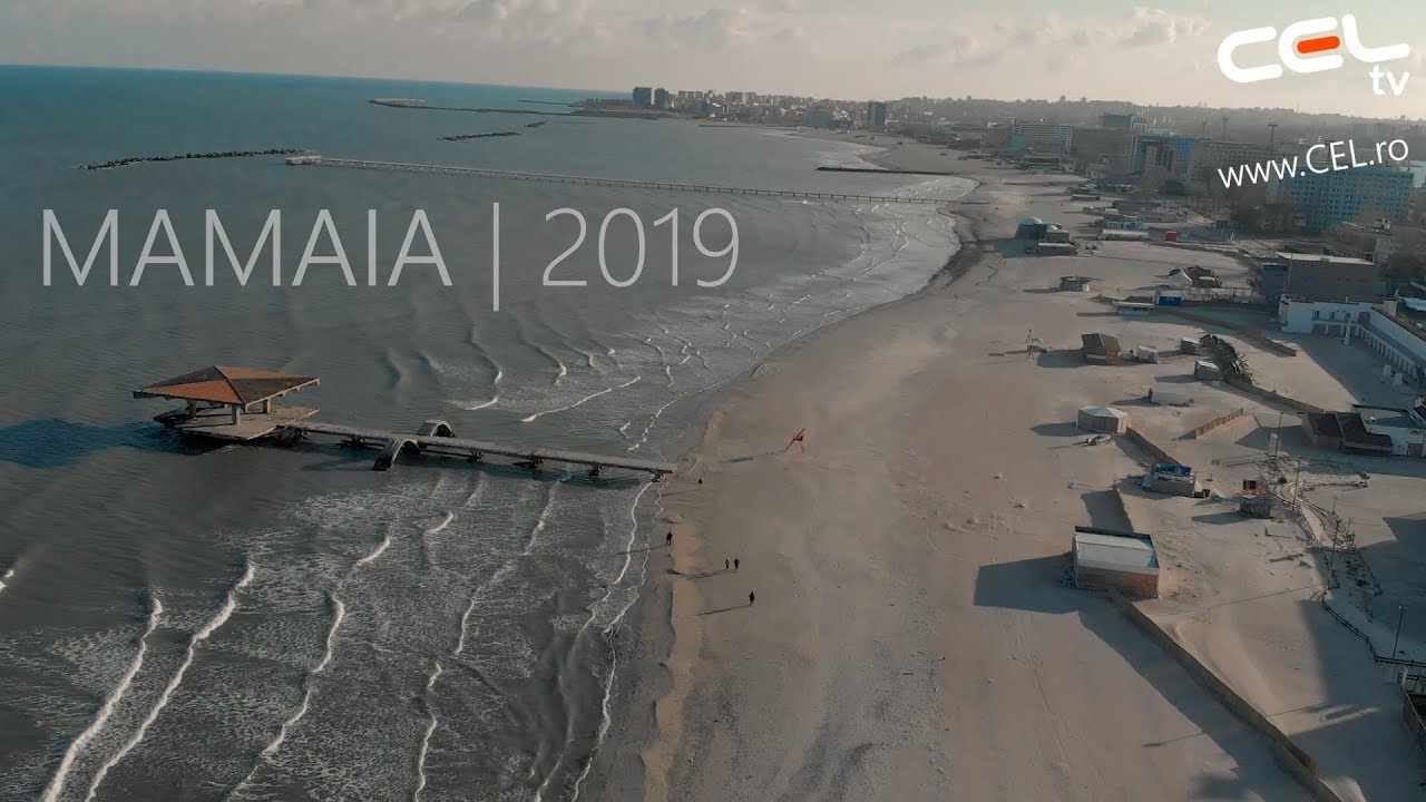 Plaja Mamaia Constanta drona CEL.ro