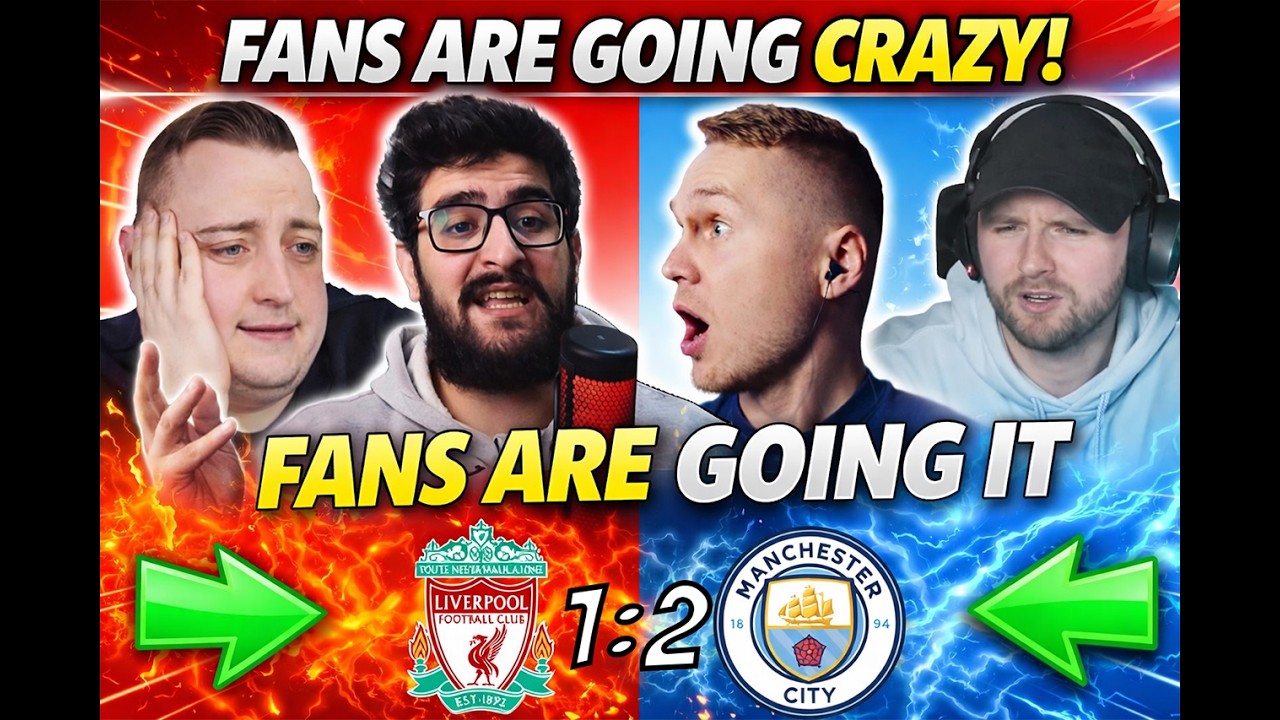 Liverpool 1–2 Man City | FAN REACTIONS 😱 Chaos at Anfield!