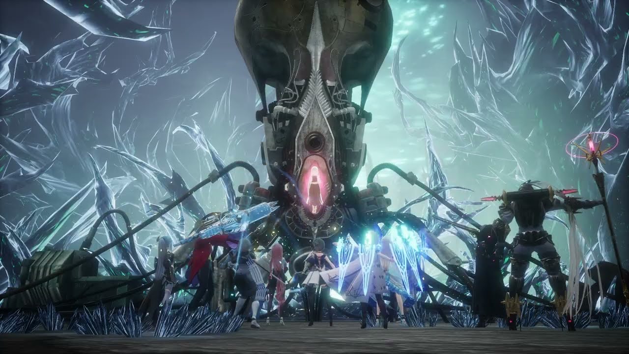 HARVESTELLA Gaia Defense System Boss fight