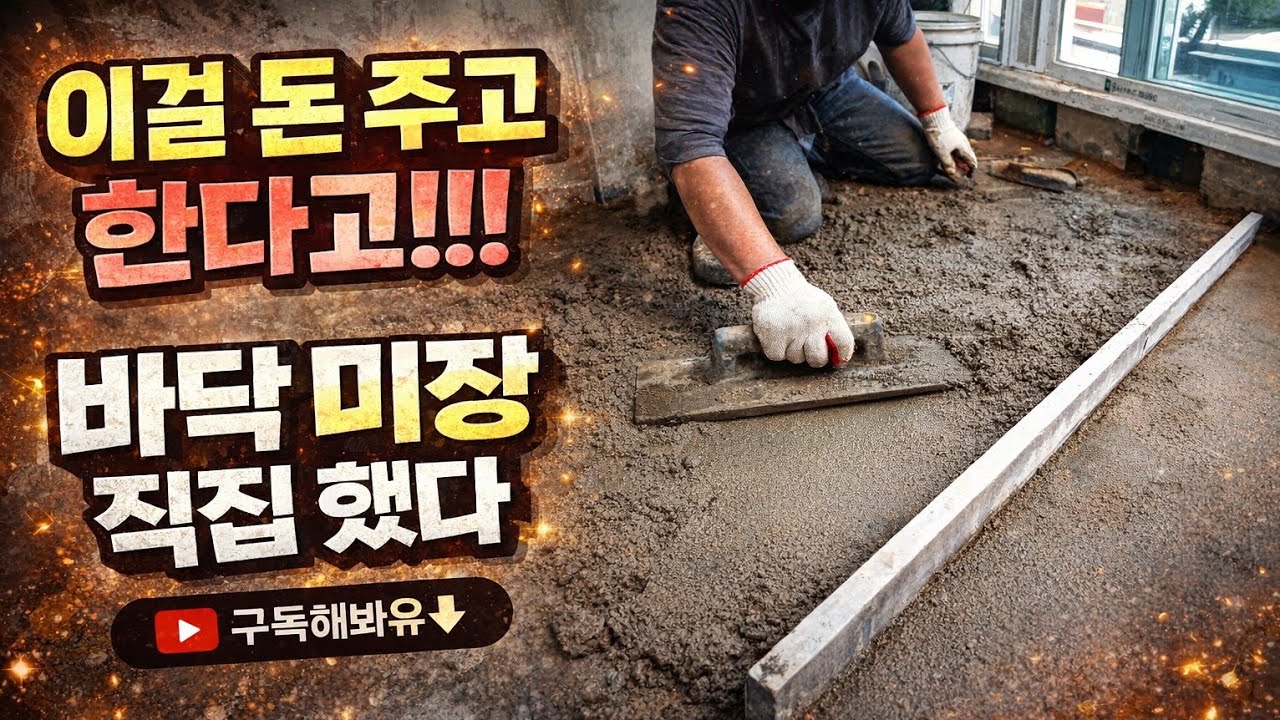 초보자용 바닥셀프미장 도움영상입니다