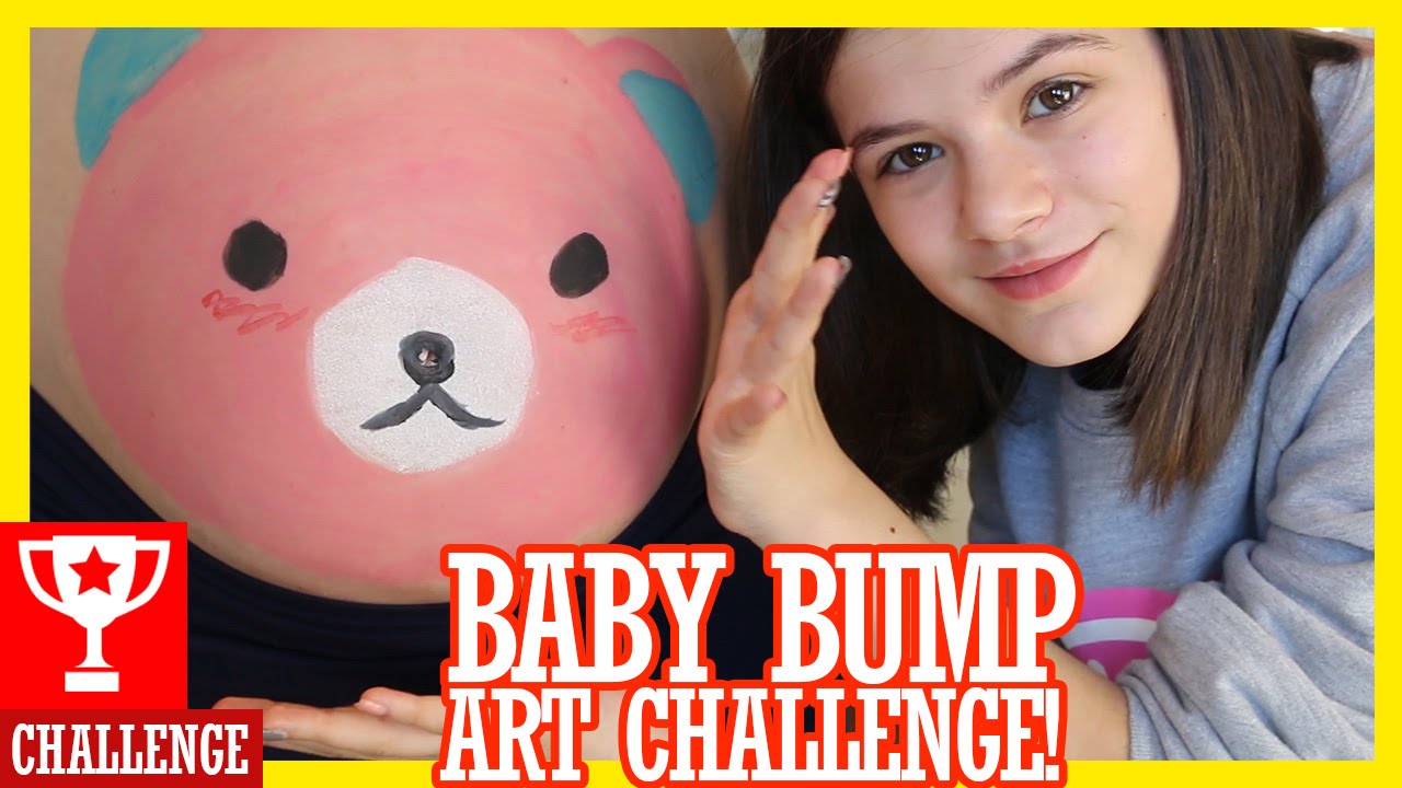 BABY BUMP PAINTING CHALLENGE!  |  KITTIESMAMA