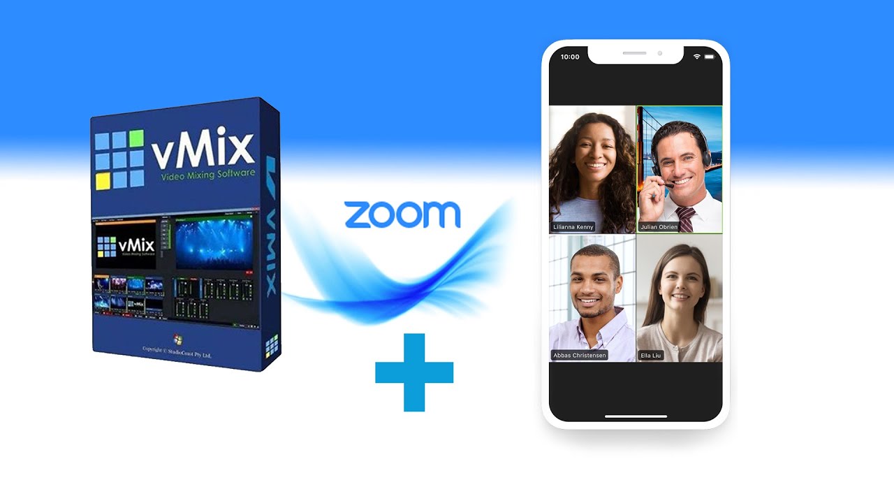 Zoom integrado ao vMIx com uma única tela