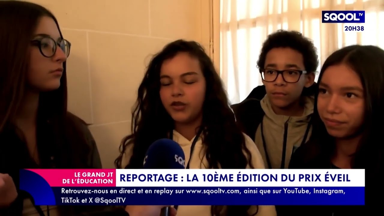 Reportage SQOOL TV / Prix EVEIL, 10ème cérémonie de remise de prix au Palais du Luxembourg, Paris