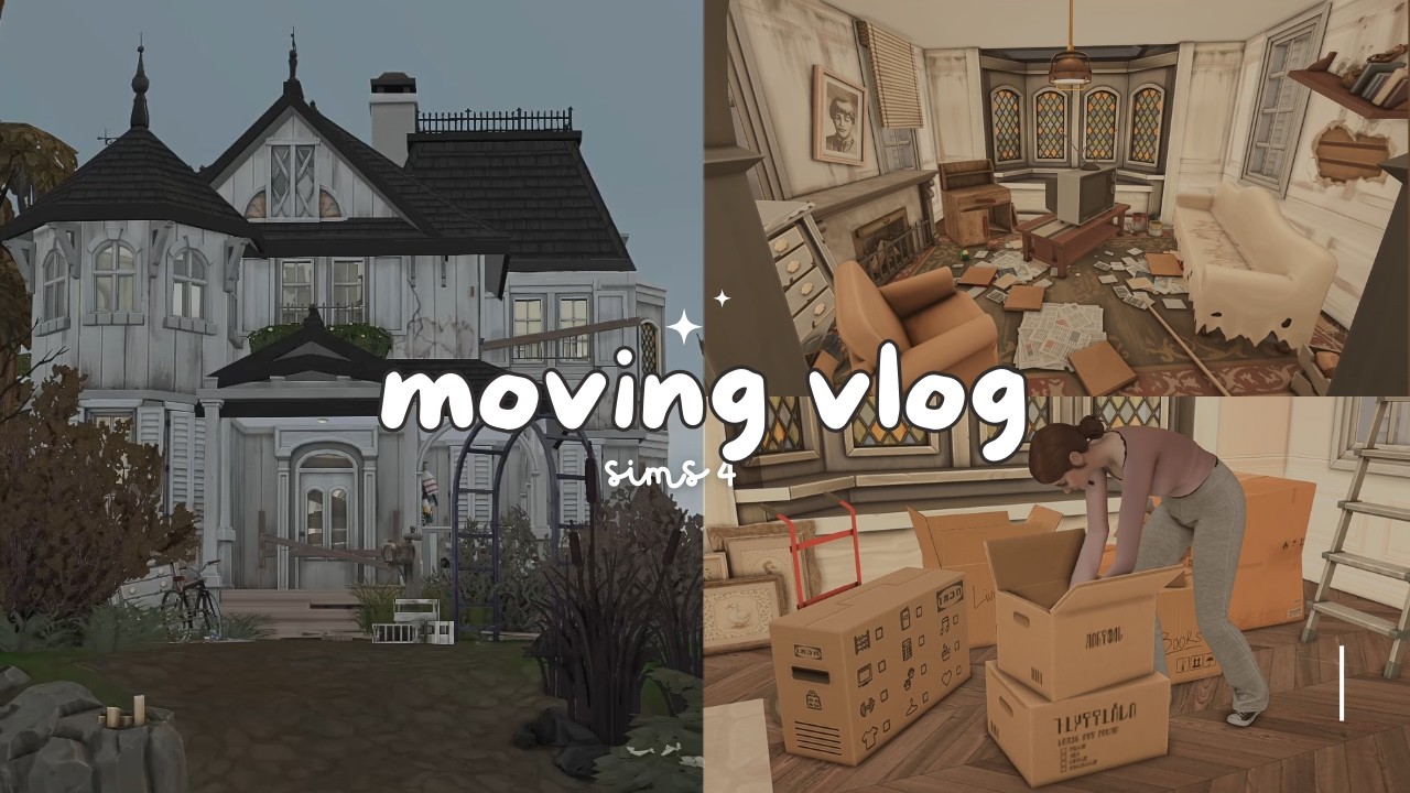 We bought an abandoned house! (moving and renovation vlog)  | sims 4 vlog