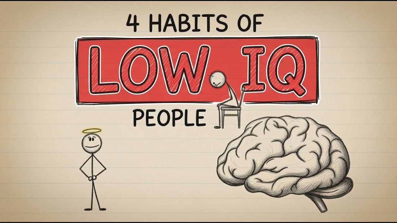 4 habits of low iq people