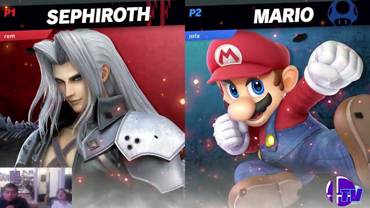 Shark Tank # 172 Winners Round 2 - MFA (Mario) Vs. Levi (Sephiroth) - SSBU Tournament
