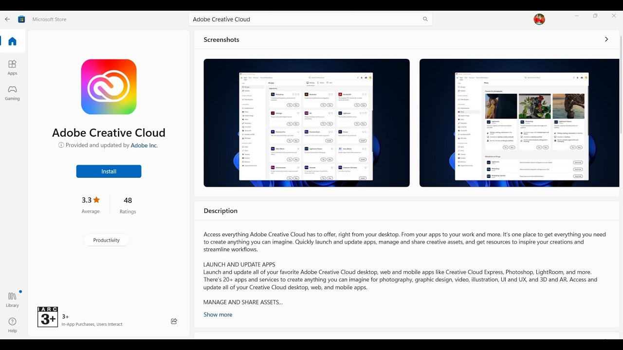 Fix Adobe Creative Cloud Not Installing From Microsoft Store On Windows 11/10 PC
