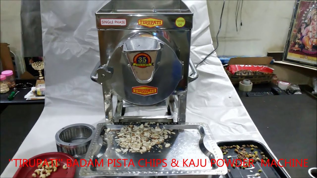 DRY FRUIT SLICER MACHINE, BADAM CHIPS, ALMOND CHIPS MACHINE,  PISTA SLICER/ 