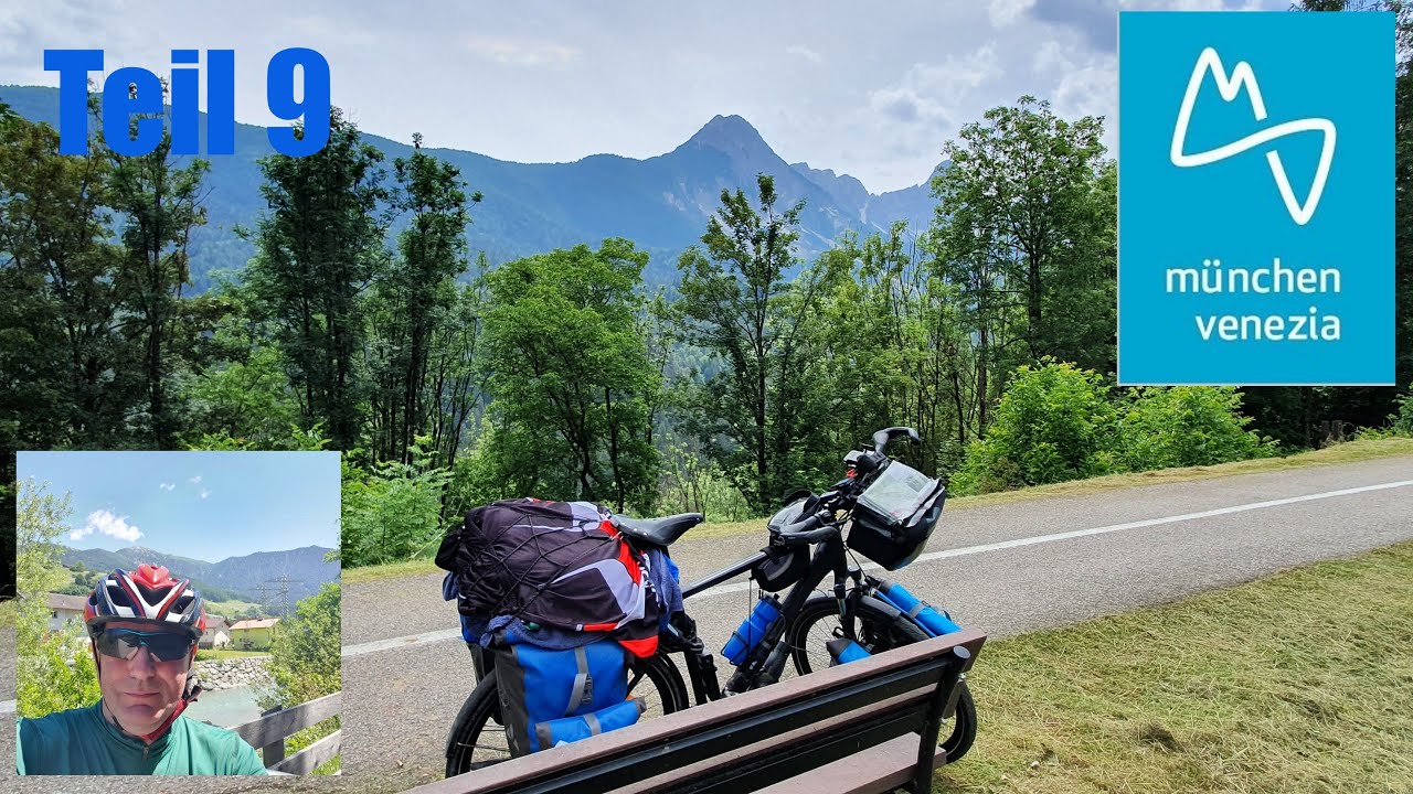 Radweg München - Venedig Teil 9  Von Venedig mit der Bahn nach Verona, Tagestour an den Gardasee