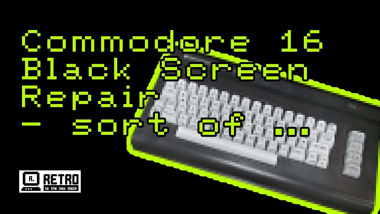 A Commodore C16 black screen repair ... sort of
