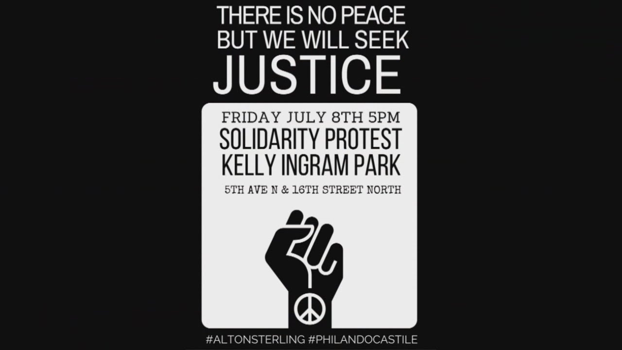 Solidarity protest