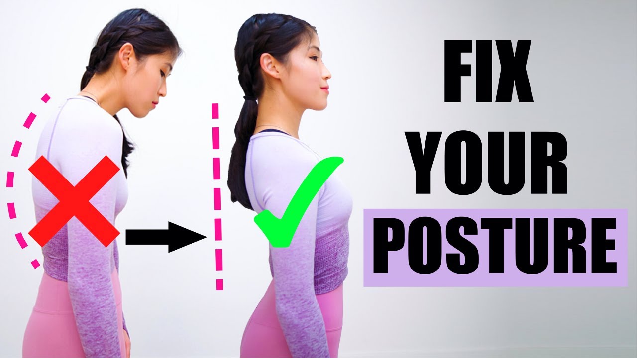10 MIN POSTURE EXERCISE | How To Correct Your Posture At Home | Mish Choi