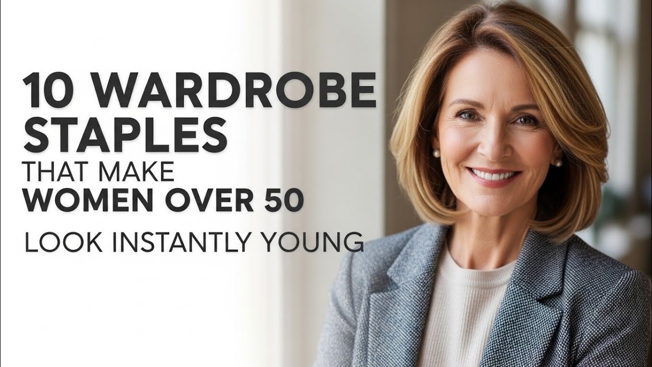 10 WARDROBE STAPLES THAT MAKE WOMEN OVER 50 LOOK INSTANTLY YOUNGER #women 