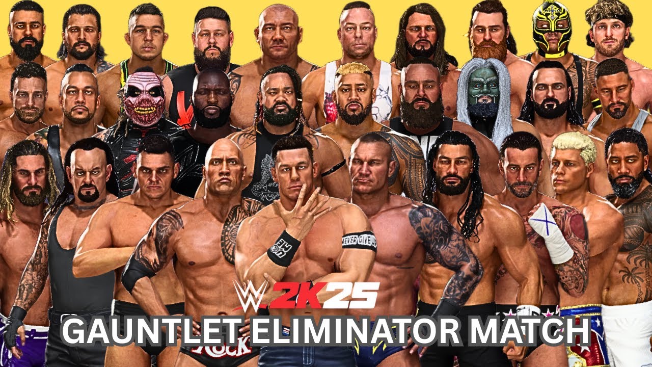WWE 2K25 - 30 Man Gauntlet Eliminator Match!