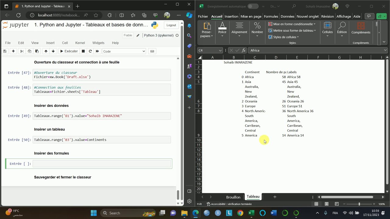 Statistique sur Python   Manipulation des fichiers Excel avec xlwings