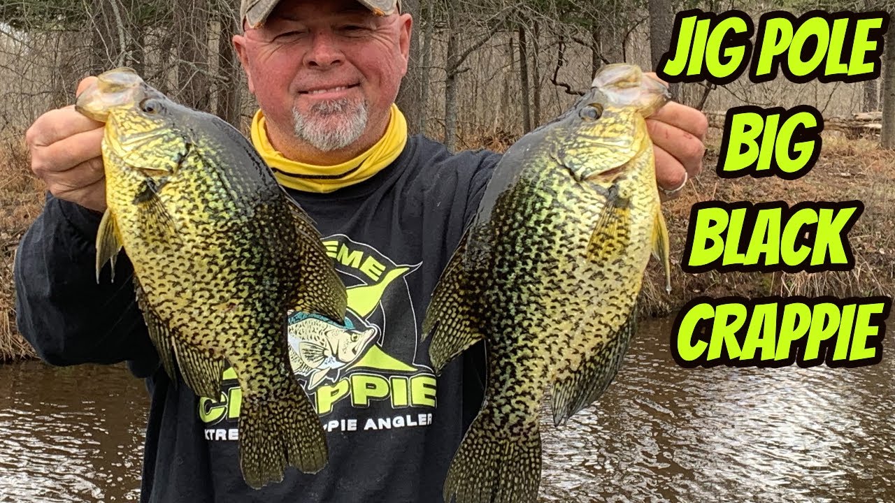 JIG POLE BIG BLACK CRAPPIE- How To Do it!