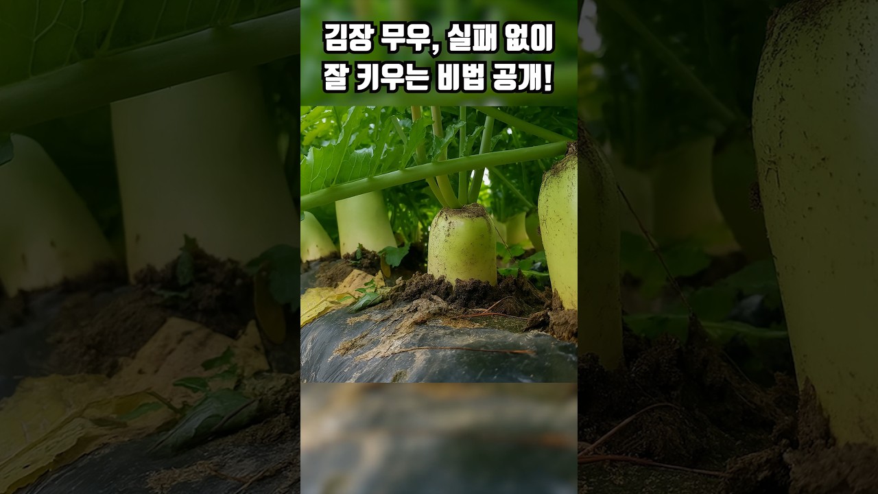 가을 무우 김장무 심는시기와 재배방법 #김장무