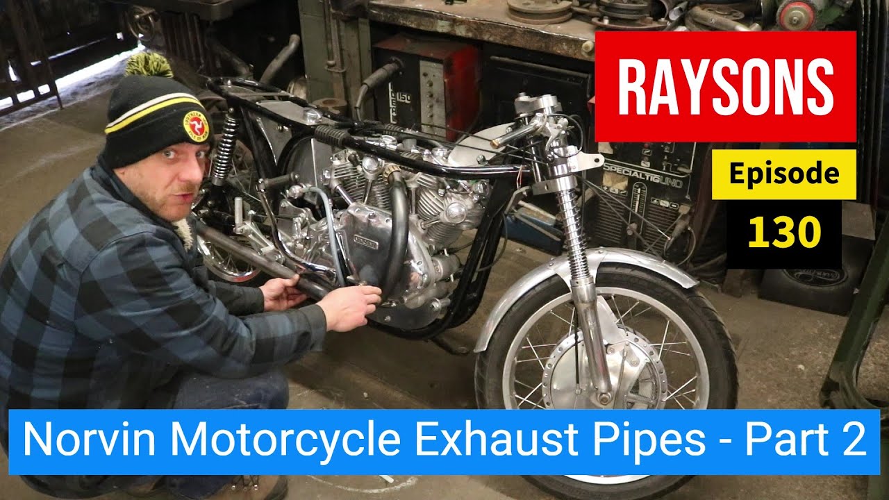 Sand bending Exhaust Pipes by Hand - Norvin Motorcycle Part 2 - Episode 130
