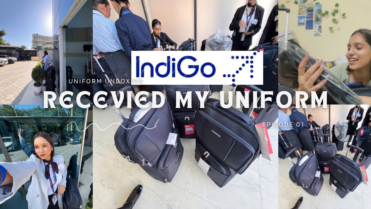INDIGO UNIFORM UNBOXING | what’s in my crew bag #indigo #yt #cabincrew #ifly #interview #trending 