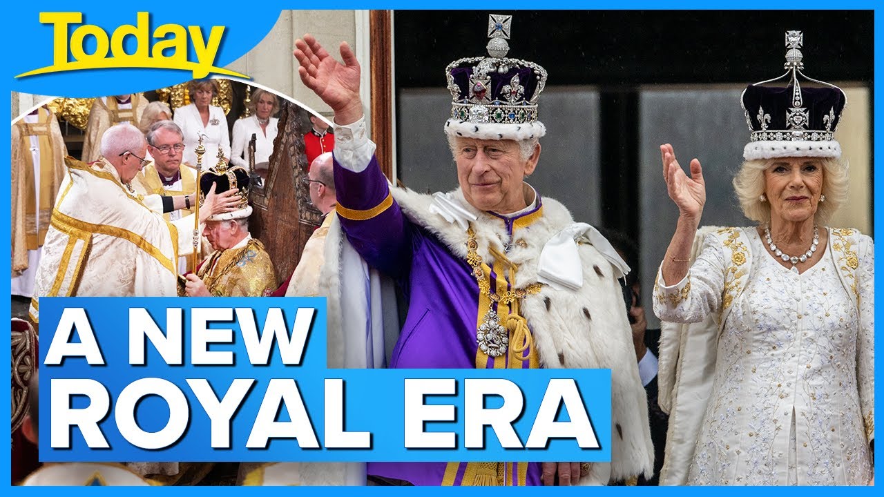 King Charles and Queen Camilla crowned in historic royal coronation ceremony | 9 News Australia