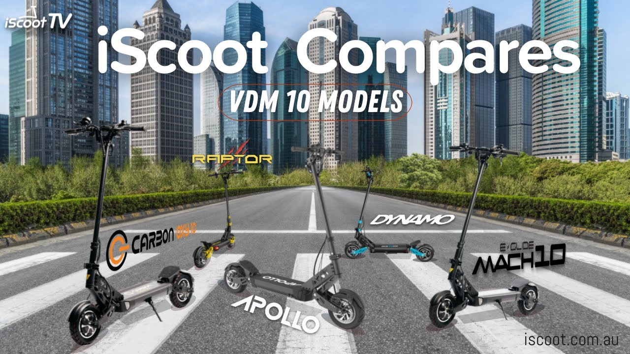 iScoot Electric Scooter Comparison - 5 Models