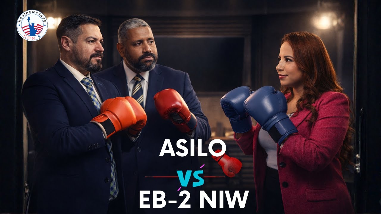 Dos caminos, un futuro: Asilo vs. EB-2 NIW explicado sin filtros 📱