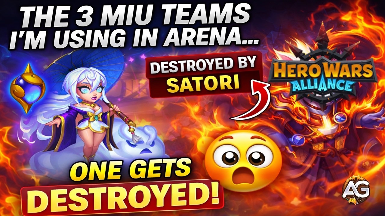 3 лучших команды с Мию, которые я сейчас использую на Арене - Hero Wars Alliance