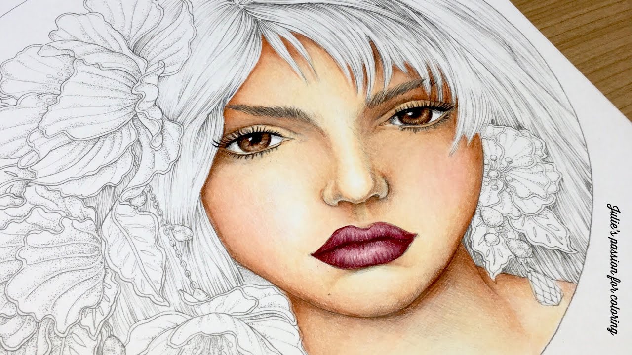 MYSTERIA by Anastasia Elly Koldareva - prismacolor pencils - color along PART 1