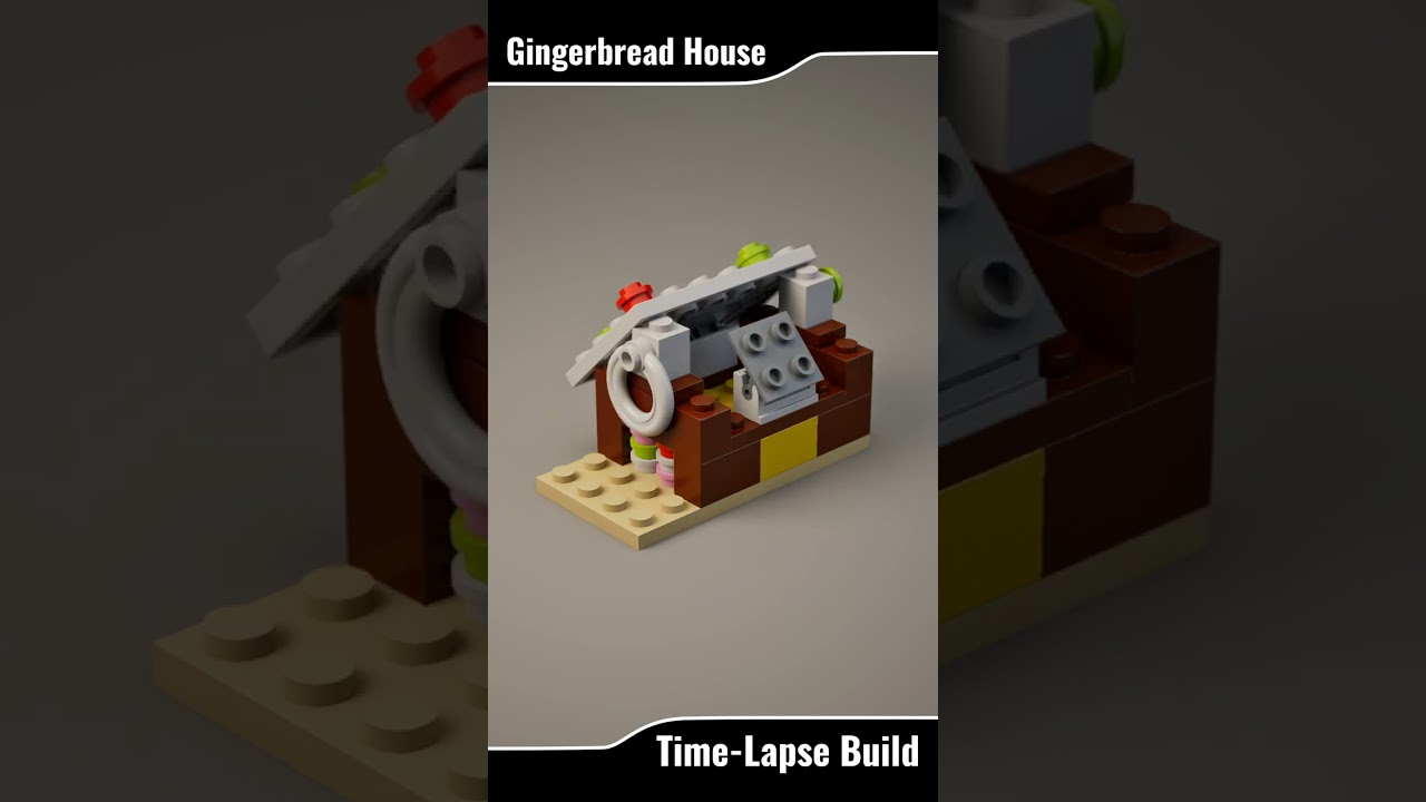 LEGO Set 40105-1 Gingerbread House Time-Lapse Build  #lego #legostopmotion #speedbuild