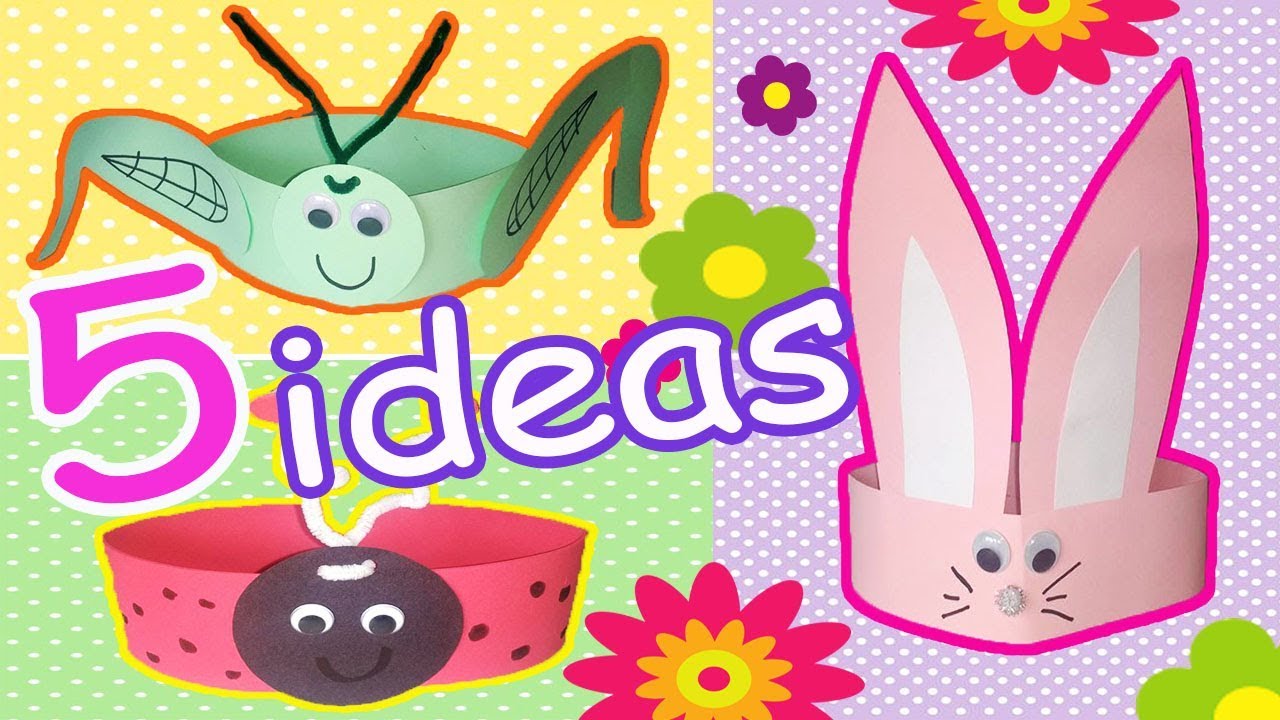 Gorritos de primavera // Actividades preescolares // Ideas con cartulina