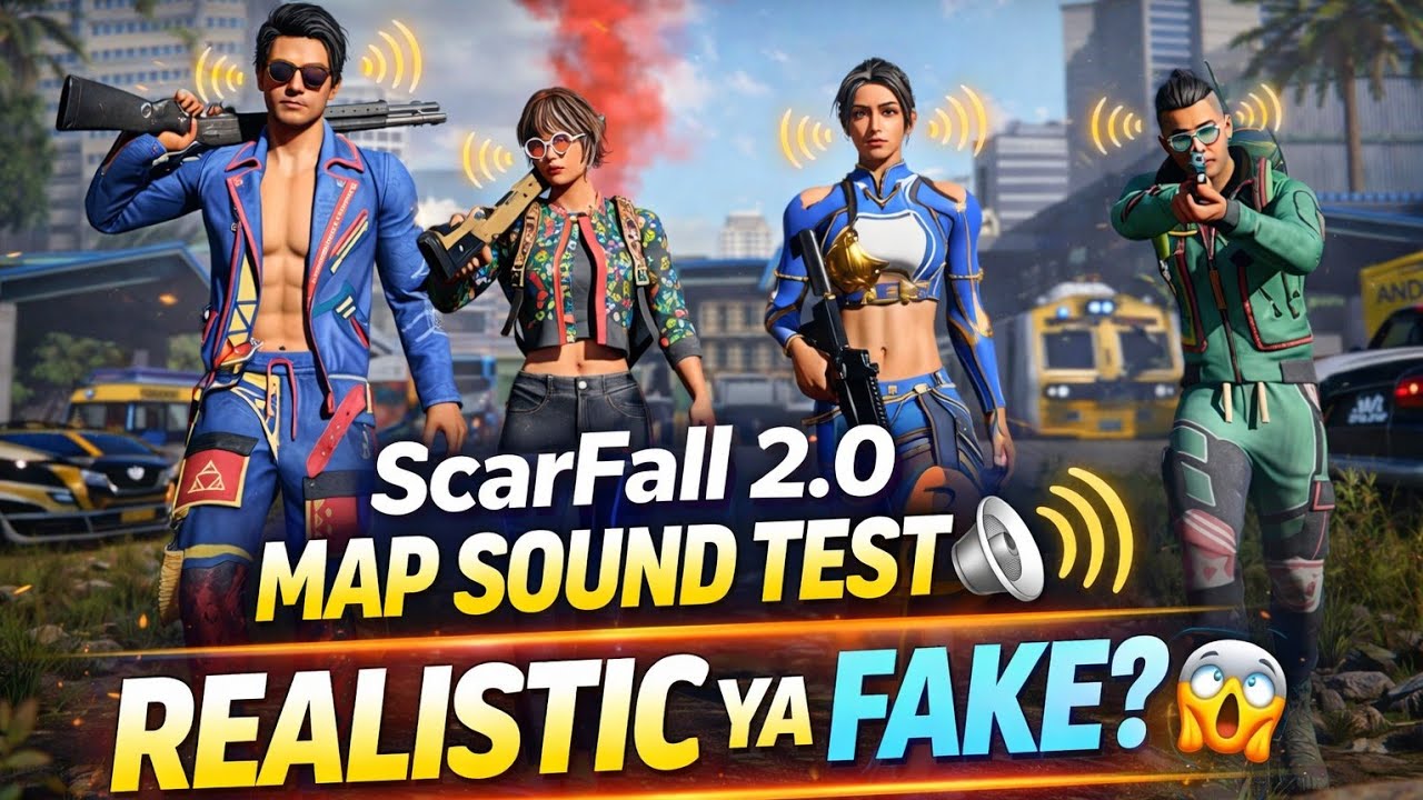 ScarFall 2.0 Map Sound Test 🔊 Realistic Ya Fake? 😱