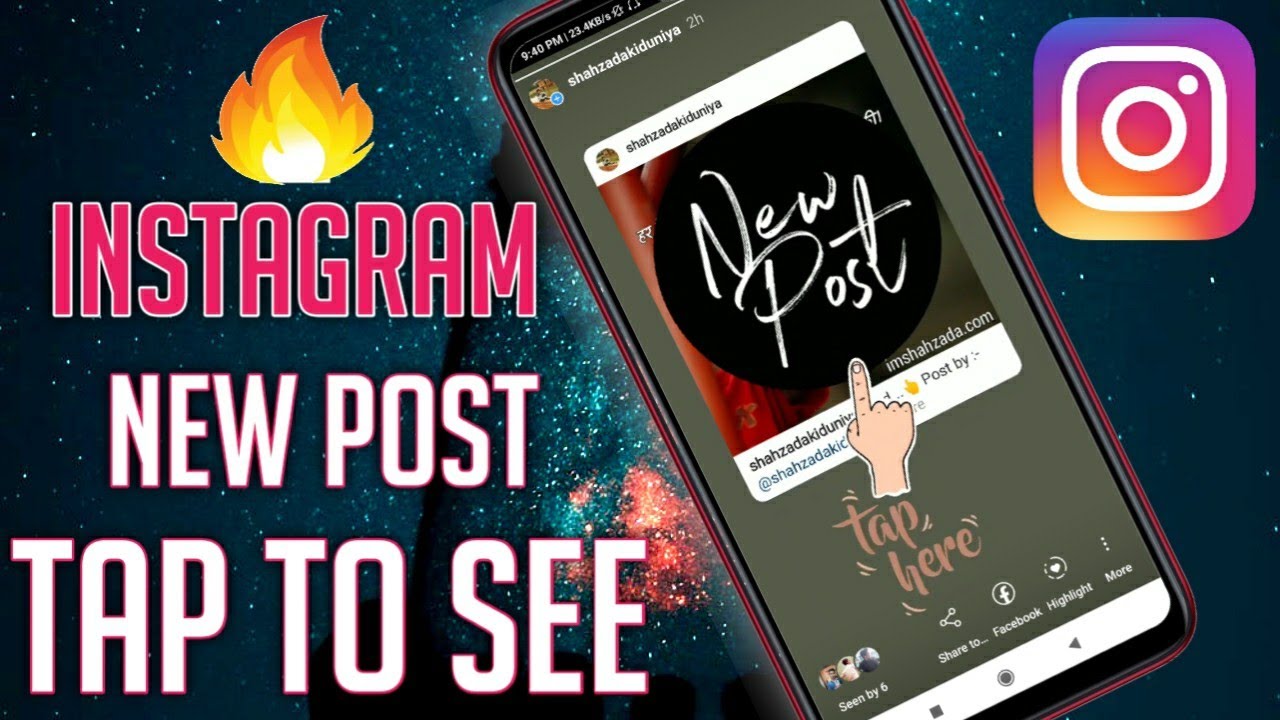 How To Get Tap To See Post In Instagram Story | New Instagram Trick 2020 | New Post Instagram Story