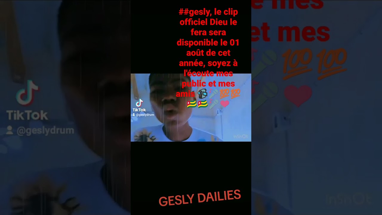 l'extrait du son de l'artiste GESLYDRUM BOY