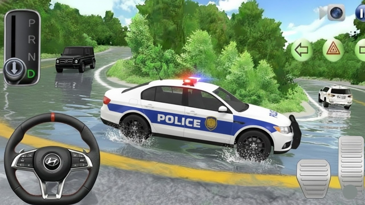 New Mercedes-Benz Police Car Parking 🚗 | 3D Driving Class Gameplay 2026 3D운전교실 고가도로 점프 5탄