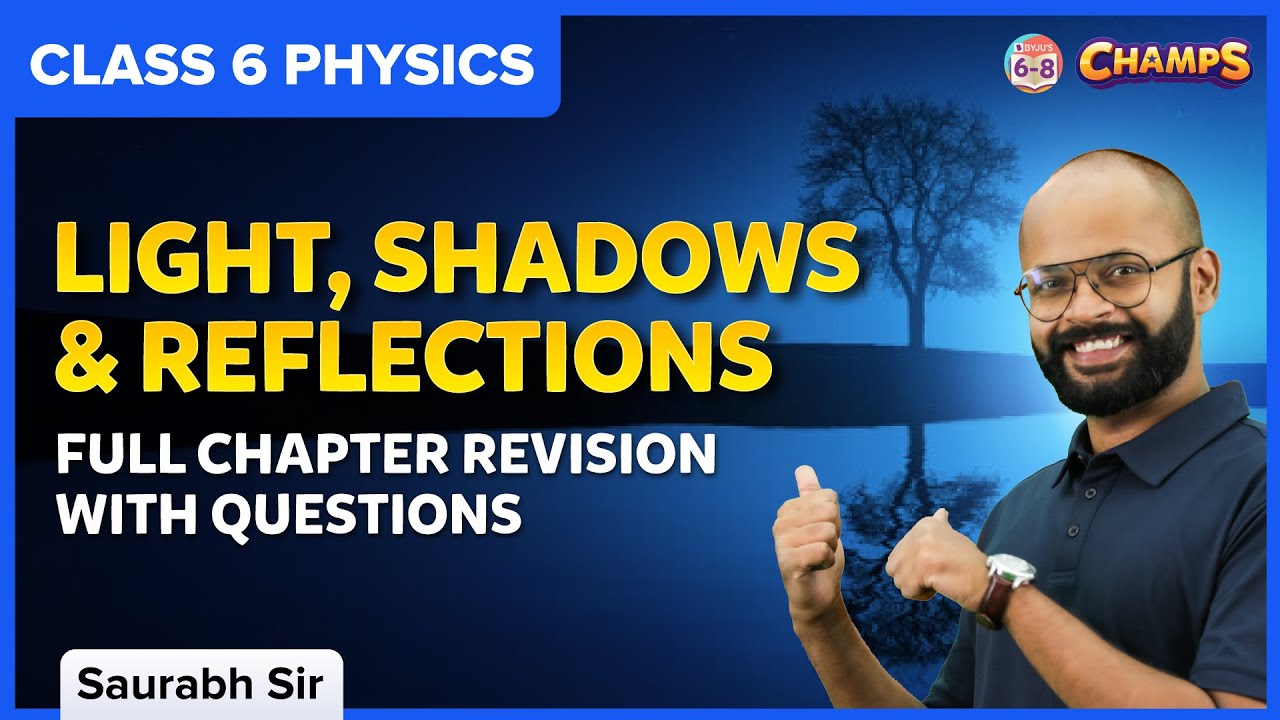Light, Shadows and Reflections | Important Questions and Answers l Class 6 | Science | BYJU'S