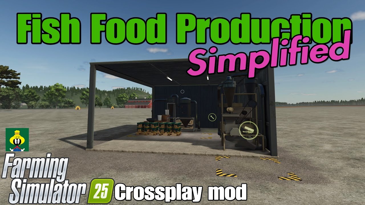 Производство корма для рыб / Кроссплатформенный мод FS25
