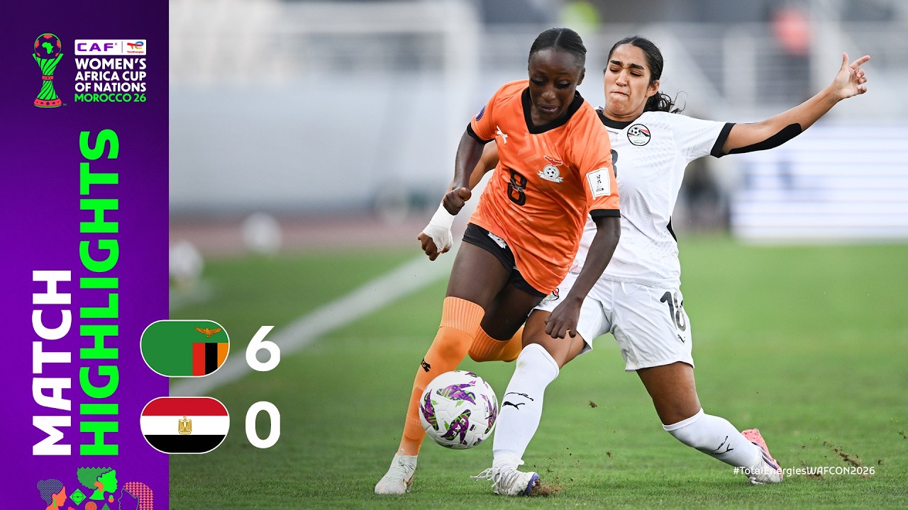 Zambia 6-0 Egypt | Match Highlights l TotalEnergies WAFCON 2026 l Group C