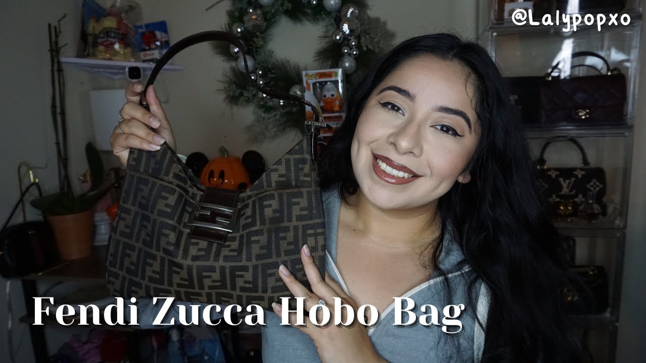 EBAY | FENDI Zucca Hobo Vintage Bag | Review and What Fits