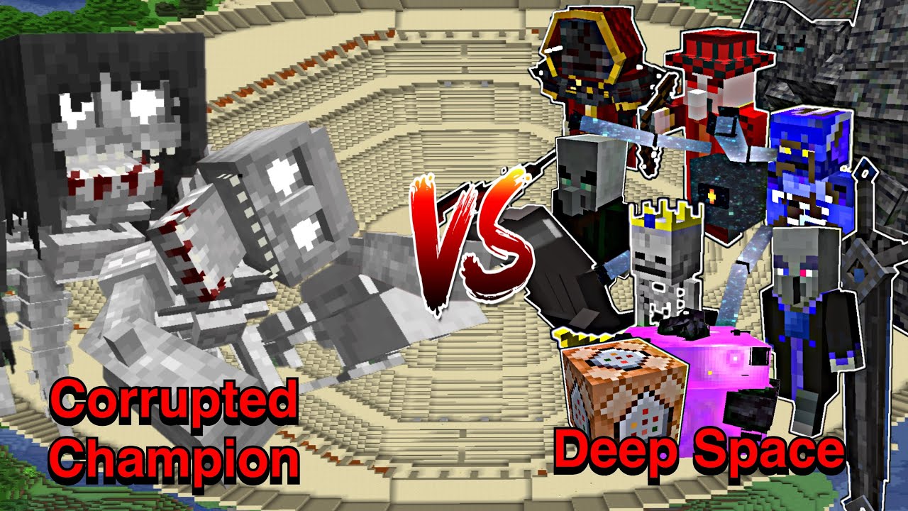 Minecraft |Mobs Battle| Corrupted Champion VS Deep Space