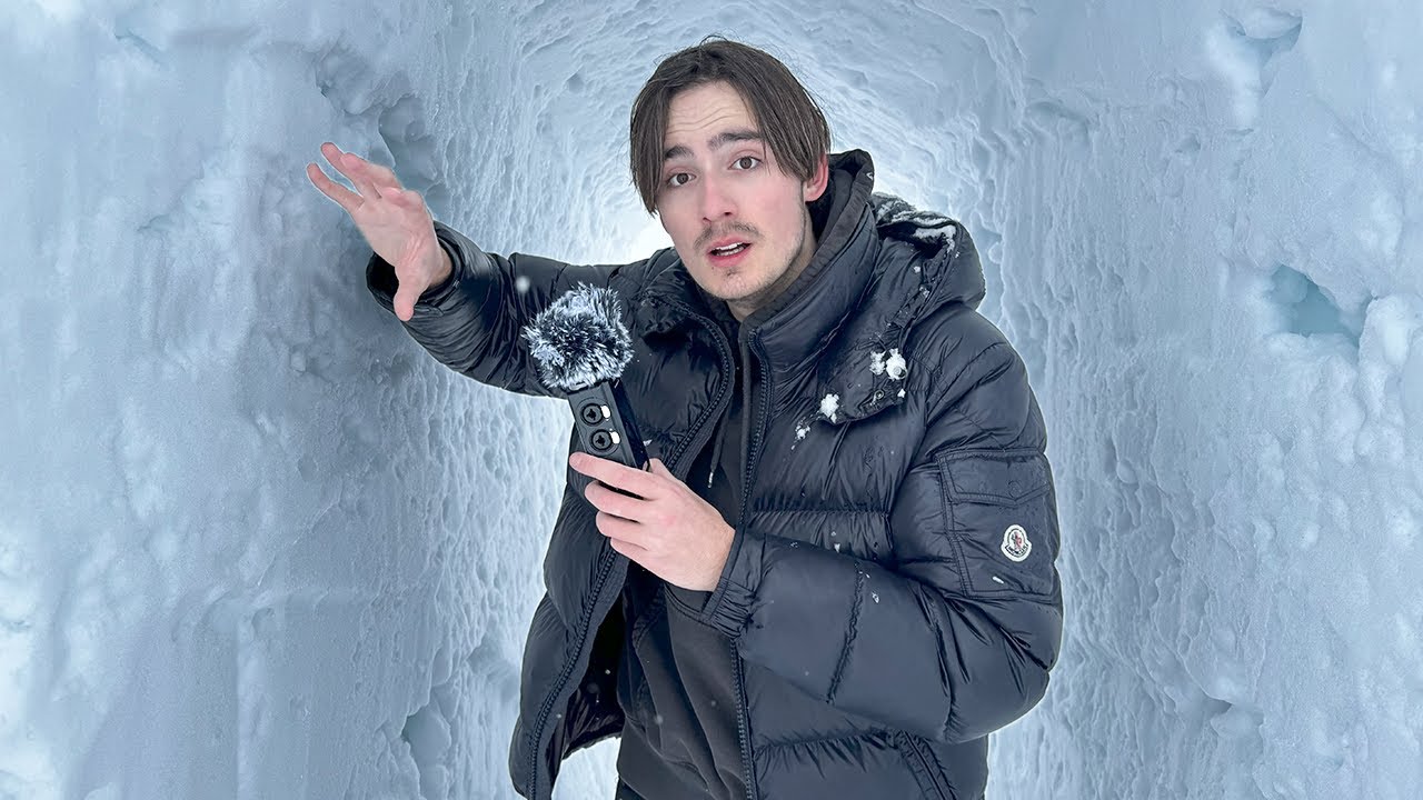 ASMR IN PUBLIC (IN SNOW)