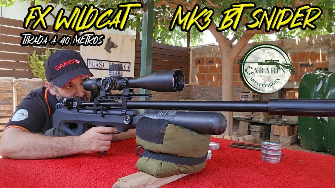 FX WILDCAT MK3 BT SNIPER 5,5 BUSCANDO BALIN TIRADA A 40 METROS GRACIAS  