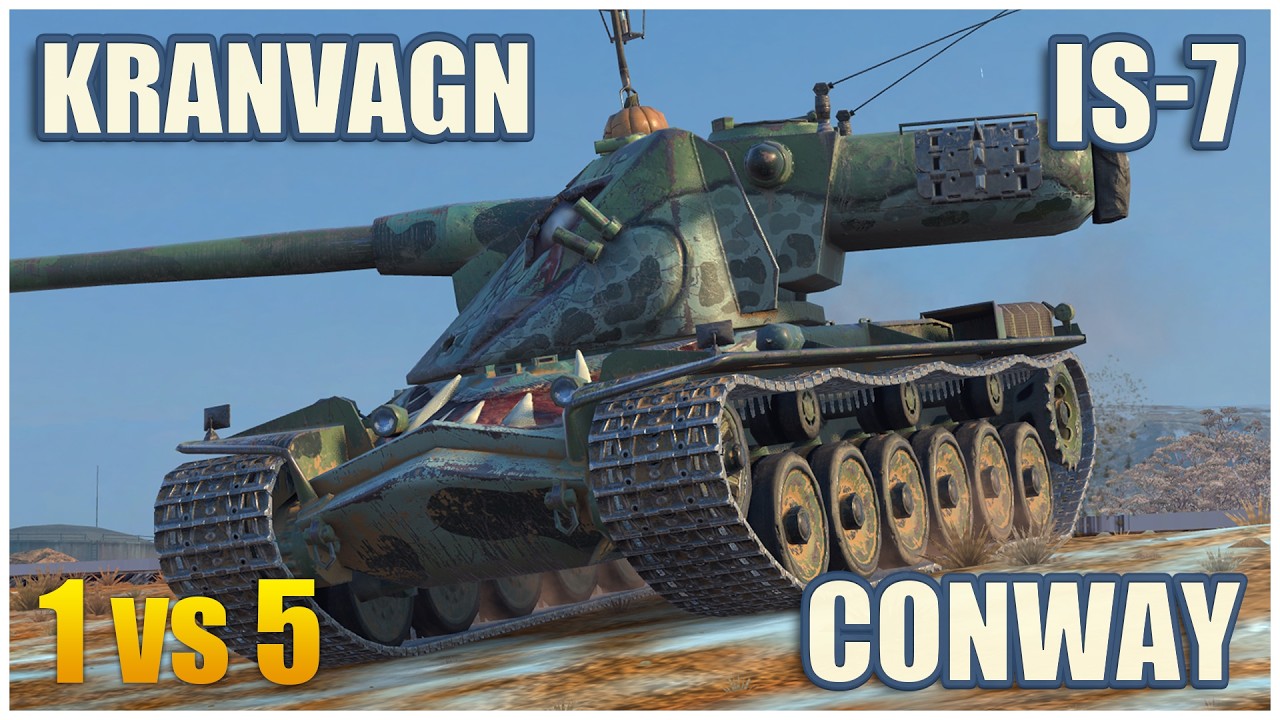 IS-7, Kranvagn & FV4004 Conway &bull; WoT Blitz Gameplay