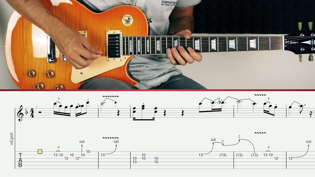 Pink Floyd - Another Brick In The Wall Part II - Solo (Guitar Tutorial)