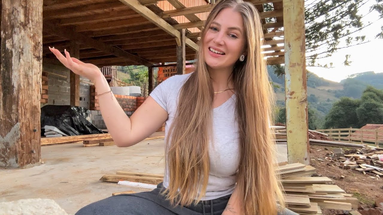 NOSSA ÁREA DO CHURRASCO RÚSTICA ESTÁ FICANDO INCRÍVEL | Tour pela Obra Casa de Campo Airbnb |